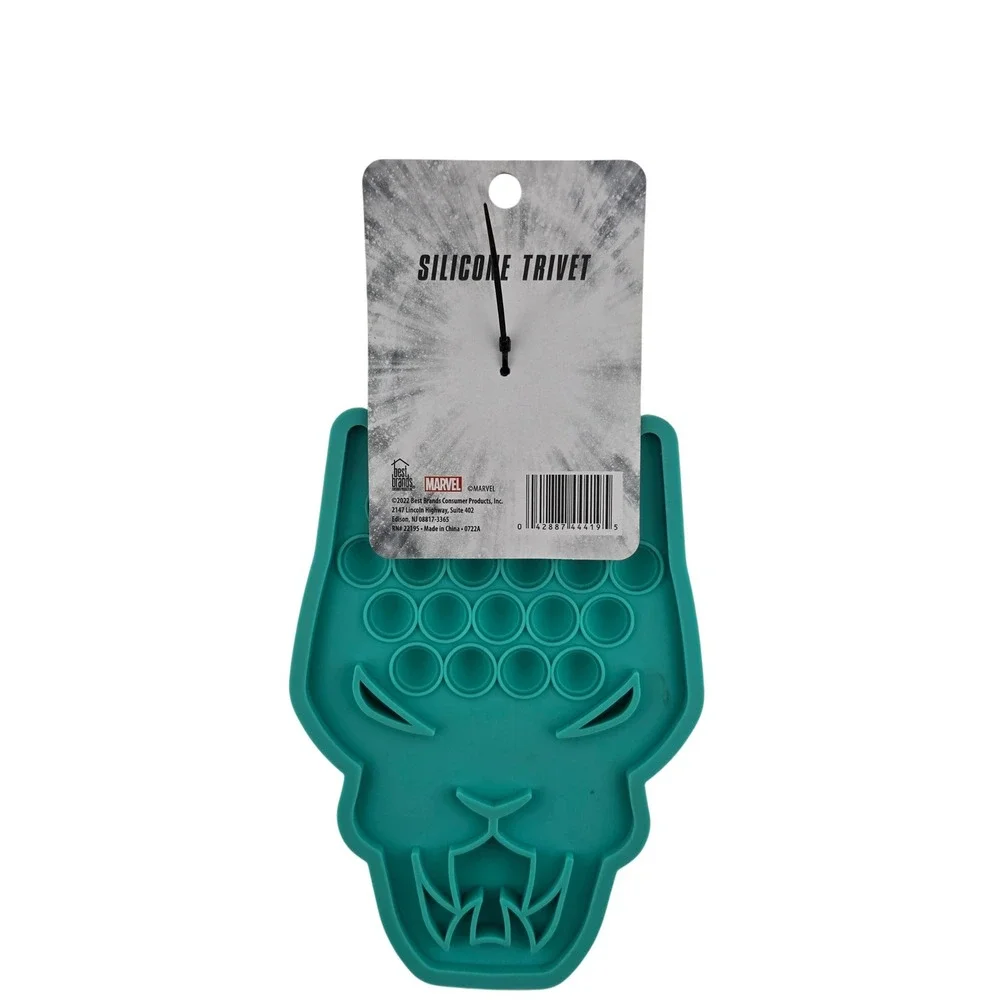 Marvel Wakanda Forever Silicone Trivet Fidget Pop‎ It Toy Teal